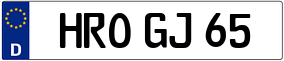 Truck License Plate